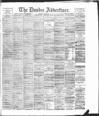 cover page of Dundee Advertiser published on June 1, 1889