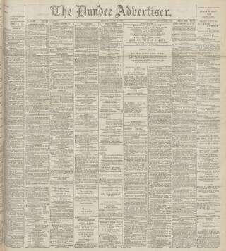 cover page of Dundee Advertiser published on June 2, 1899