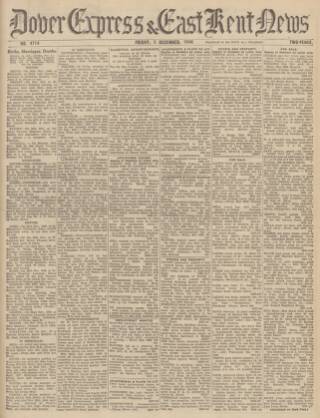 cover page of Dover Express published on December 3, 1948