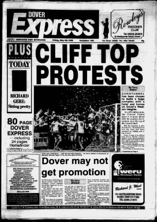 cover page of Dover Express published on May 4, 1990