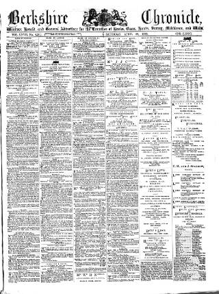 cover page of Berkshire Chronicle published on April 26, 1890