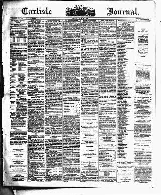 cover page of Carlisle Journal published on May 25, 1888