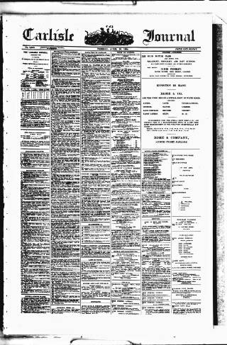 cover page of Carlisle Journal published on April 26, 1904