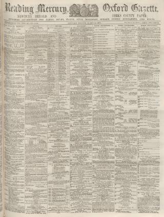 cover page of Reading Mercury published on March 19, 1887