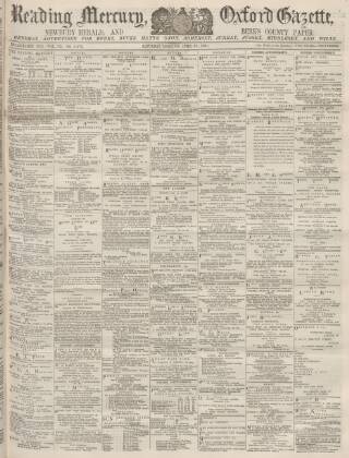 cover page of Reading Mercury published on April 27, 1901