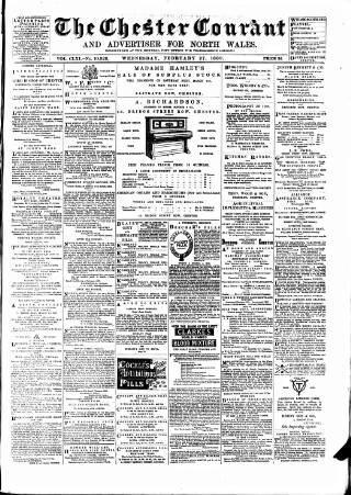 cover page of Chester Courant published on February 27, 1889