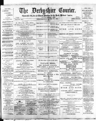 cover page of Derbyshire Courier published on April 27, 1895