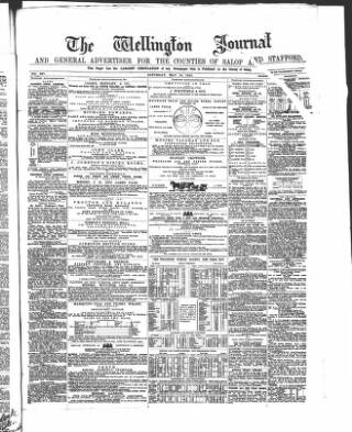 cover page of Wellington Journal published on May 18, 1861