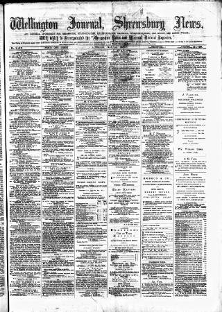 cover page of Wellington Journal published on May 25, 1878