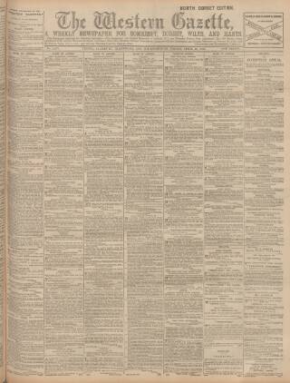 cover page of Western Gazette published on April 26, 1895