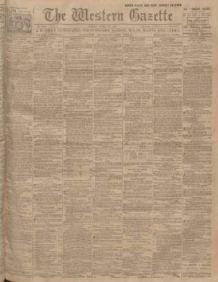 cover page of Western Gazette published on April 24, 1914