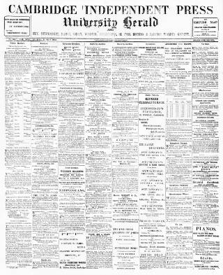 cover page of Cambridge Independent Press published on June 2, 1905