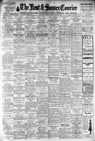 cover page of Kent & Sussex Courier published on April 27, 1923
