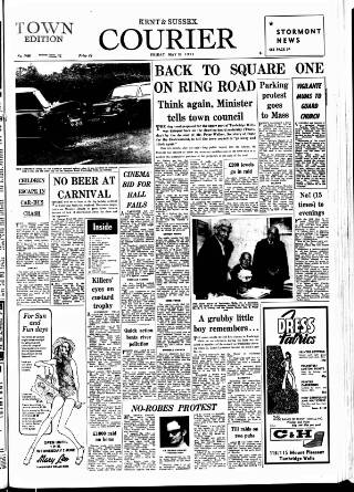 cover page of Kent & Sussex Courier published on May 28, 1971