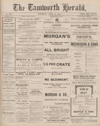 cover page of Tamworth Herald published on April 27, 1907
