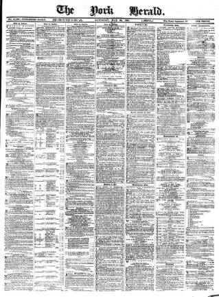 cover page of York Herald published on May 28, 1887