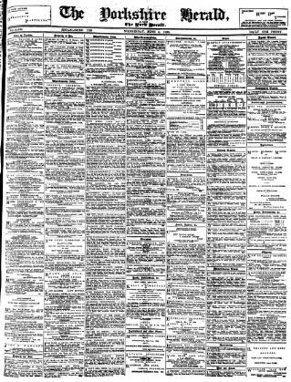 cover page of York Herald published on June 3, 1896