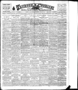 cover page of Taunton Courier and Western Advertiser published on April 23, 1924