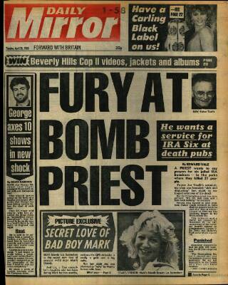 cover page of Daily Mirror published on April 26, 1988