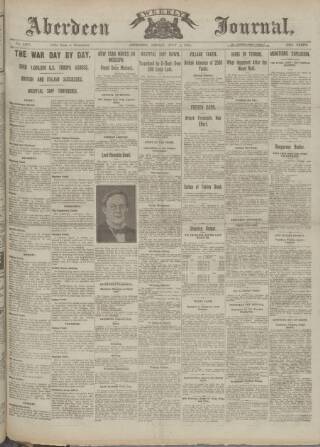cover page of Aberdeen Weekly Journal published on July 5, 1918