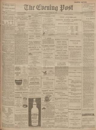 cover page of Dundee Evening Post published on April 25, 1902