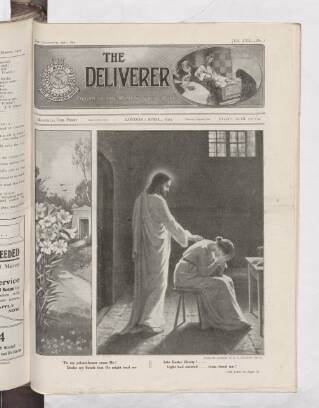 cover page of Deliverer and Record of Salvation Army Rescue Work published on April 1, 1914