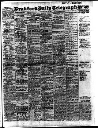 cover page of Bradford Daily Telegraph published on May 28, 1912