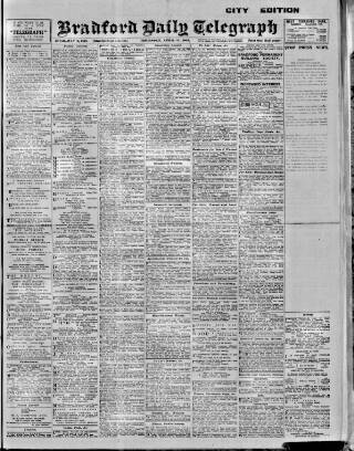 cover page of Bradford Daily Telegraph published on April 27, 1916