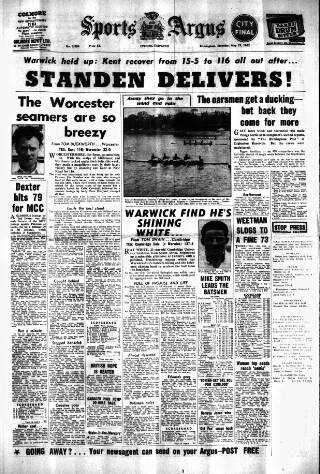 cover page of Sports Argus published on May 19, 1962
