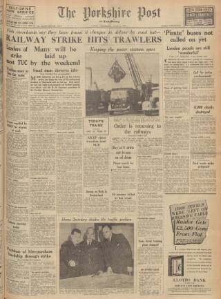 cover page of Yorkshire Post and Leeds Intelligencer published on June 2, 1955