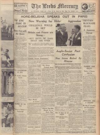 cover page of Leeds Mercury published on July 5, 1939