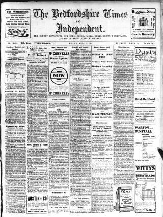 cover page of Bedfordshire Times and Independent published on June 2, 1911