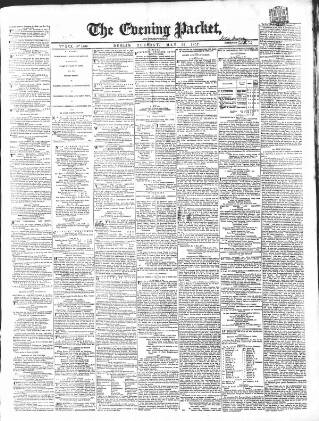cover page of Dublin Evening Packet and Correspondent published on May 19, 1857