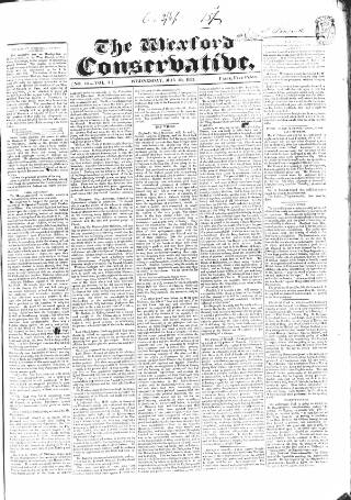cover page of Wexford Conservative published on May 29, 1833