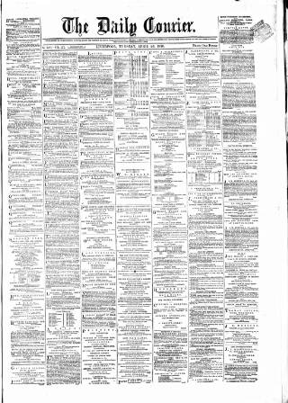 cover page of Liverpool Courier and Commercial Advertiser published on April 26, 1870