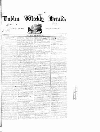 cover page of Dublin Weekly Herald published on November 20, 1841