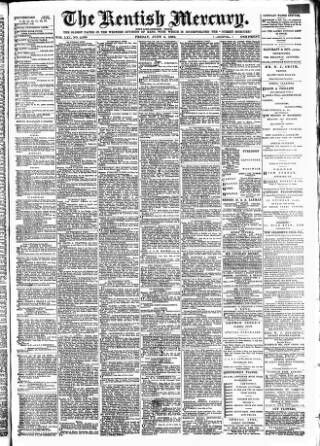 cover page of Kentish Mercury published on June 2, 1893