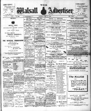 cover page of Walsall Advertiser published on May 24, 1902