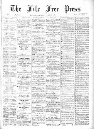 cover page of Fife Free Press, & Kirkcaldy Guardian published on December 5, 1903