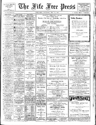 cover page of Fife Free Press published on May 17, 1947