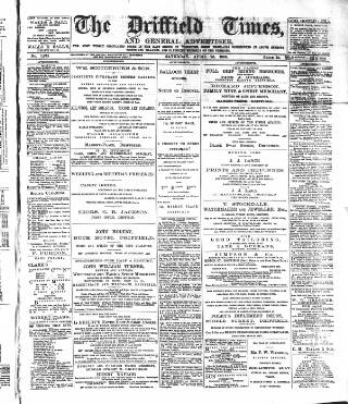 cover page of Driffield Times published on April 25, 1896