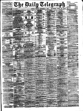 cover page of Daily Telegraph & Courier (London) published on December 5, 1902
