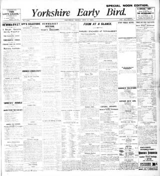 cover page of Yorkshire Early Bird published on July 1, 1910