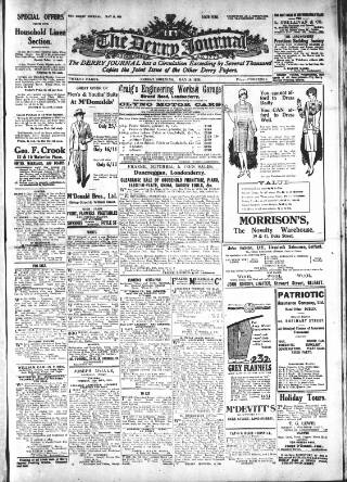 cover page of Derry Journal published on May 18, 1928
