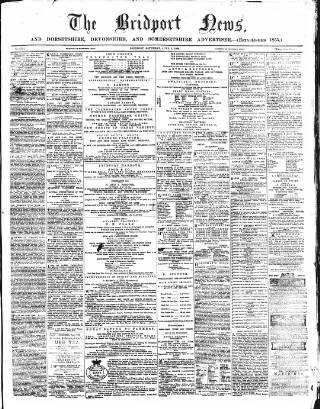 cover page of Bridport News published on June 2, 1866