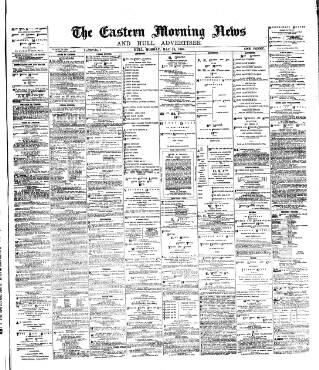 cover page of Eastern Morning News published on May 18, 1885