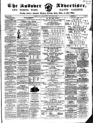 cover page of Andover Advertiser and North West Hants Gazette published on May 23, 1862