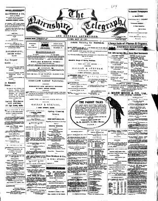 cover page of Nairnshire Telegraph and General Advertiser for the Northern Counties published on May 25, 1909