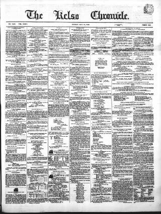 cover page of Kelso Chronicle published on May 19, 1854