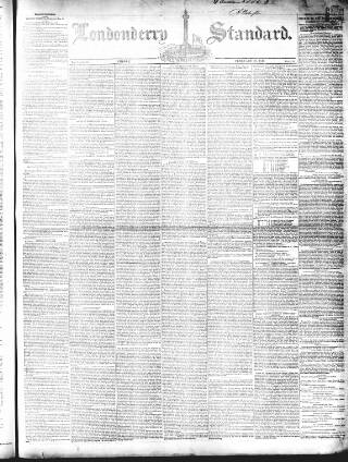 cover page of Londonderry Standard published on February 27, 1846